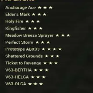 12 Unique Legendary Weapon Bundle