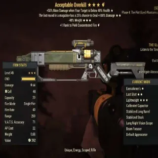 Acceptable Overkill