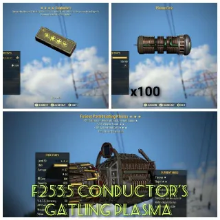 F2535 Conductor's Gatling Plasma + 100 Plasma Cores