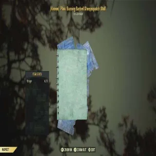 Plan: Burning Barbed Sheepsquatch Staff