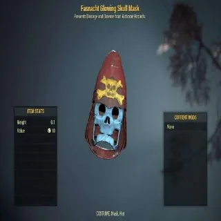 Fasnacht Glowing Skull Mask