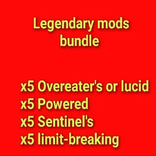 Legendary Mods Bundle (For Armor)