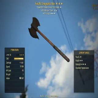 Feral's +40% weapon speed +3 Strength Grognak's Axe