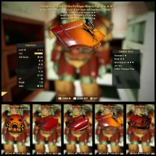 Overeater's wwr ultracite power armor set (Jetpack Right Arm Legacy)