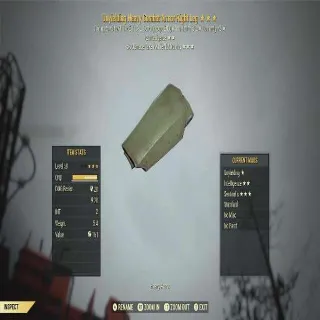 Unyielding +2int Sentinel Heavy Combat Armor Right Leg