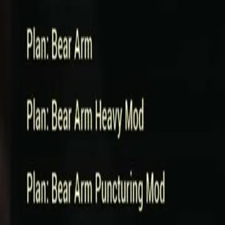 All 3 Bear Arm Plans