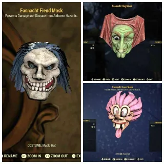 Fiend + Hag + Loon Mask