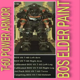 T-60 POWER ARMOR BOS ELDER PAINT
