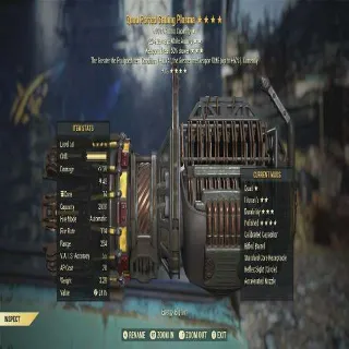 Quad +25% Damage While Aiming 50% Break Slower Polished Gatling Plasma