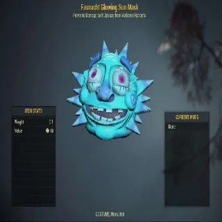 Fasnacht Glowing Sun Mask