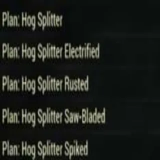 All 5 Hog Splitter Plans