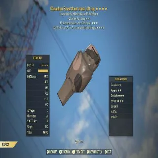 Chameleon ap sentinel vector forest scout armor Left Leg