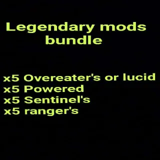 Legendary mods bundle (for armor)