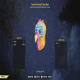 Fasnacht Glowing Turkey Mask