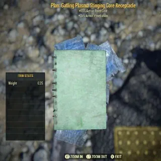 Plan: Gatling Plasma Stinging Core Receptacle