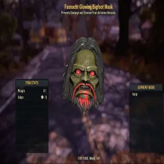 Fasnacht Glowing Bigfoot Mask