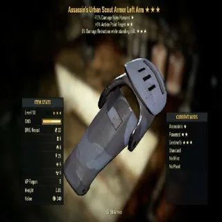Assassin's ap Sentinel's Urban Scout Armor Left Arm