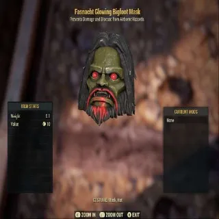 Fasnacht Glowing Bigfoot Mask