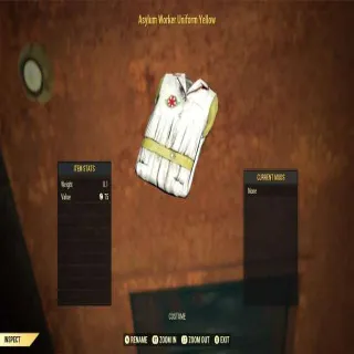 Asylum Worker Uniform Yellow