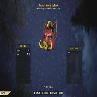 Fasnacht Glowing Pig Mask