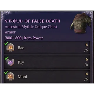 Diablo 4 Shroud of false death