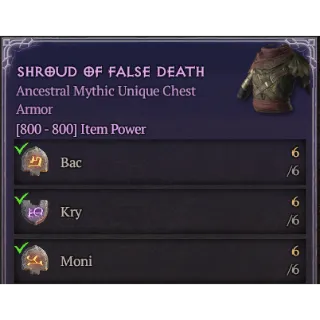 Diablo 4 Shroud of false death