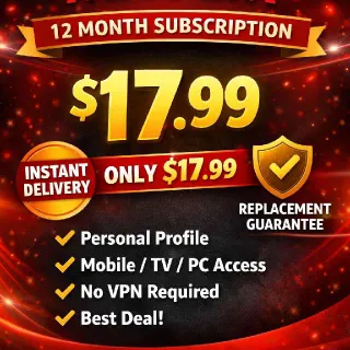 12 Month Premium Subscription Netflix  – Personal Profile – No VPN – Instant Delivery