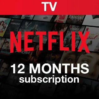 12 Month Netflix Subscriptions