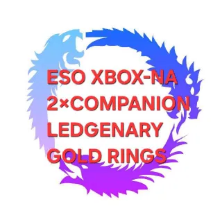 ESO 2×COMPANION LEDGENARY GOLD RINGS XBOX NA