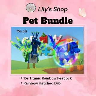 15s Rainbow Peacock + Rb Hatch Dilo