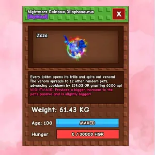 Rainbow Hatch Dilo 60+kg