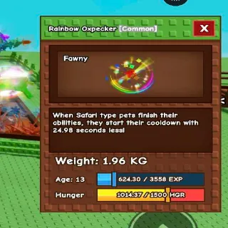 Rainbow Hatched Oxpecker