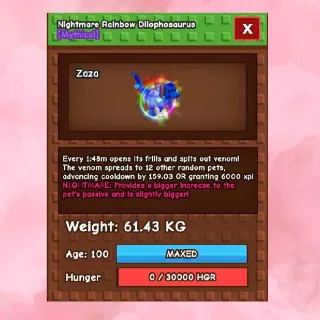 Huge Rainbow Hatch Dilo 60+ Kg