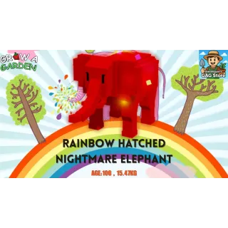🐘RAINBOW HATCHED NIGHTMARE ELEPHANT | MAX STATS BOOST W/TOY |🌱GROW A GARDEN🌱