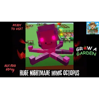 🐙HUGE NIGHTMARE MIMIC OCTOPUS |60+KG! 15S CD WITH MED.TOY|🌱GROW A GARDEN🌱