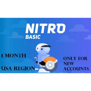 DISCORD NITRO BASIC - 1 MONTH [USA ONLY]