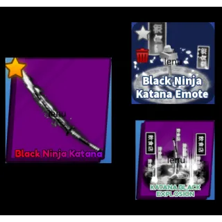 Black Ninja katana set