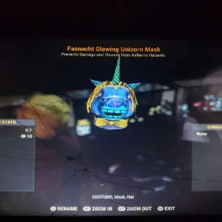 Fasnacht Glowing Unicorn