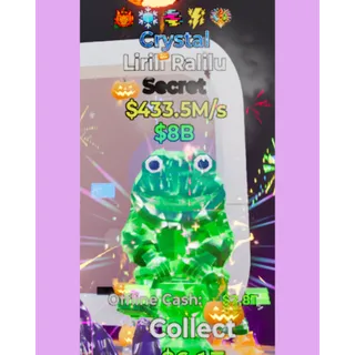 Secret Crystal Lirilli Ralilu 433.5M/s 5x Trait Fortnite Steal The Brainrot (Fast Delivery)