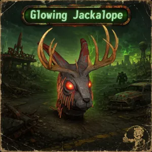 Glowing Jackalope Mask