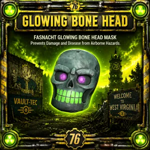 Glowing Bone Head Mask