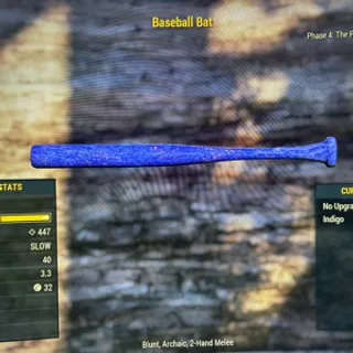 lvl45 Indigo BaseballBat