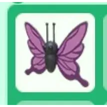 4× Purple Butterfly