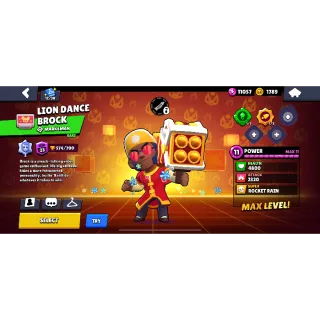 LION DANCE BROCK RAREST SKIN, 25K TROPHIES FULL ACCESS BRAWL STARS 67BRAWLERS