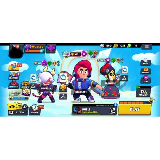 CHALLENGER COLT TRIXIE COLETTE MASTERS 4 MASTERY TITLES 84 BRAWLERS RANK 35 PIN