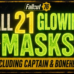 21 glowing mask   set