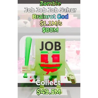 Zombie Job Job Job Sahur - Fortnite Steal The Brainrot
