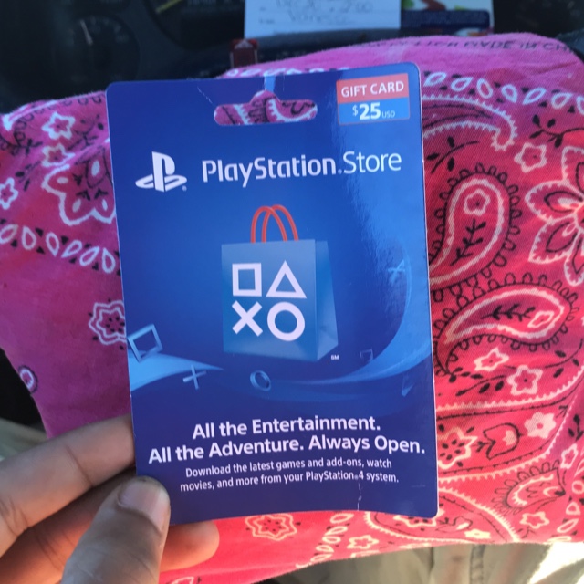 $25 playstation card