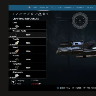 1000 Of Each Material