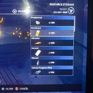 1000 Of Each Material